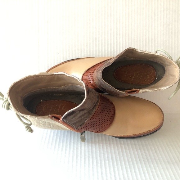 Elite Rags Cognac & Tan Booties - Picture 10 of 13